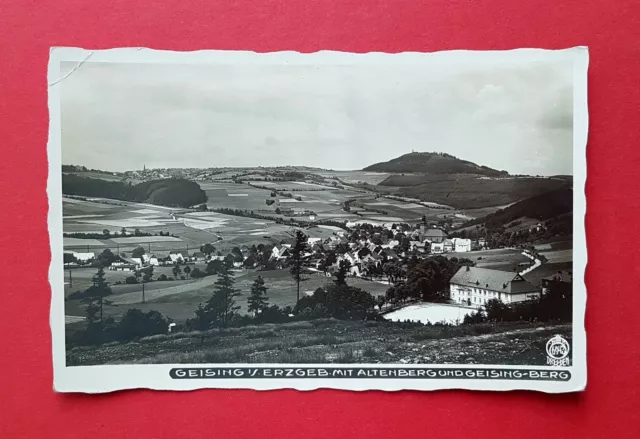 Walter Hahn Foto AK Nr. 6943 Ortsansicht von Geising im Erzgebirge ( 37518