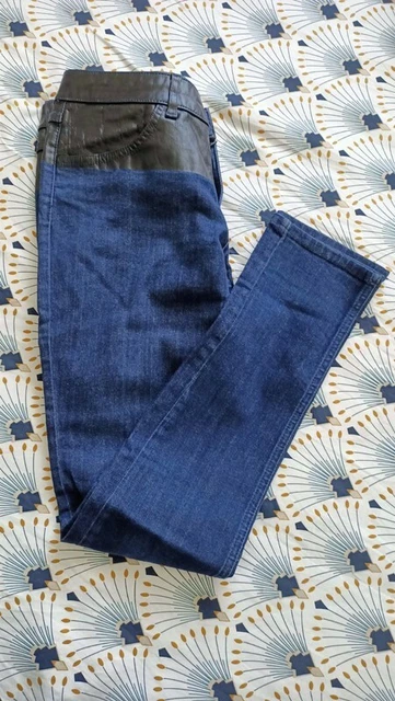 Jean Slim Claudie Pierlot Modèle Promesse - Taille 36 Noir Coton - Excellent état