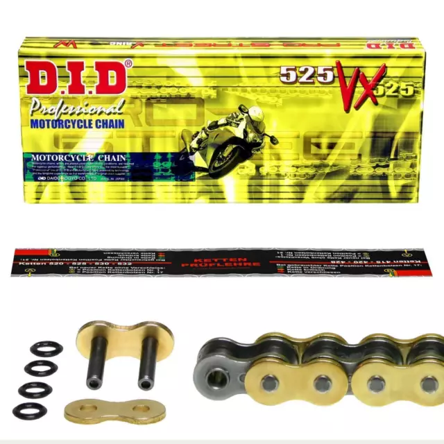 DID Kette GOLD extra verstärkt Suzuki GSX-R 600 K1 K2 K3 K4 K5 01-05 BG B2, GSXR