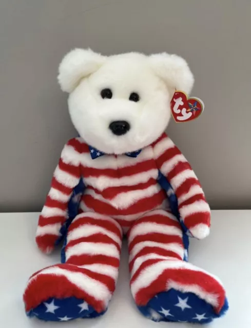 TY Beanie Buddy “Liberty” the Bear Retired Vintage MWMT (13 inch)