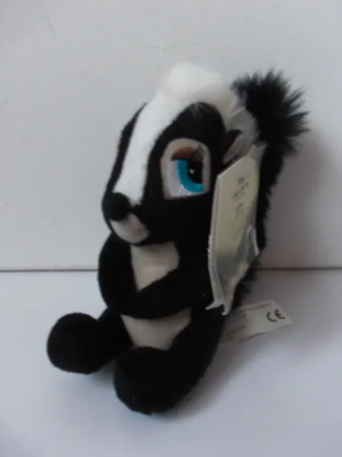 Disney Bambi 2 Flower The Skunk Plush Soft Toy Wild Animal Figure Doll With Tag