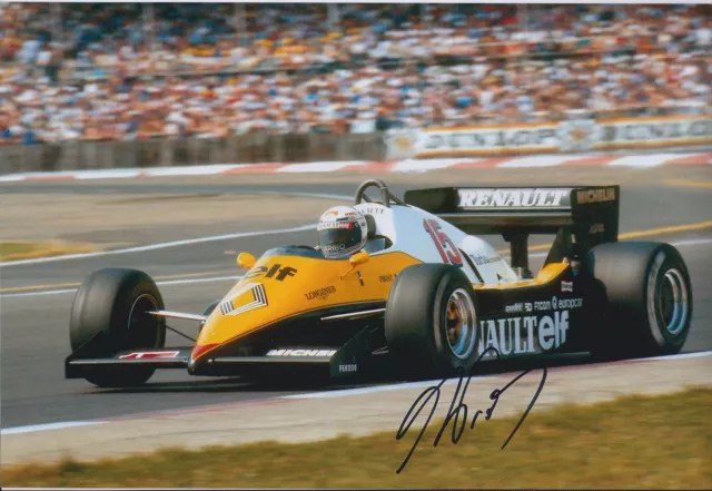 Alain Prost SIGNED Autograph 12x8 Photo AFTAL COA FORMULA 1 Renault ELF F1