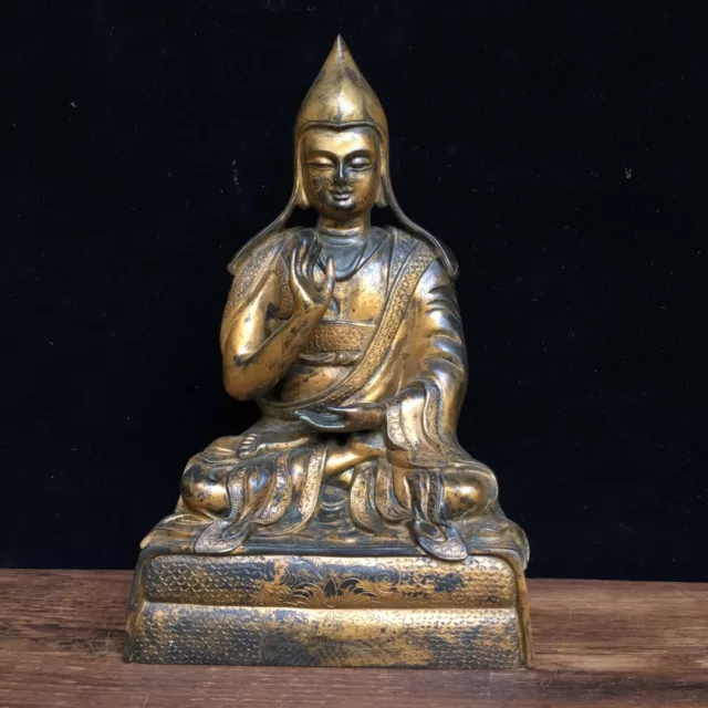 Chinese Exquisite Handmade Buddha Bronze Statue