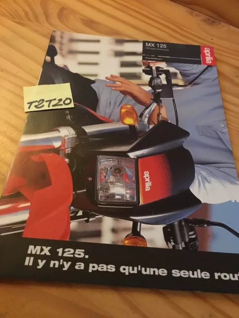 Aprilia MX125 MX 125 moto prospectus catalogue pub brochure prospekt catalog