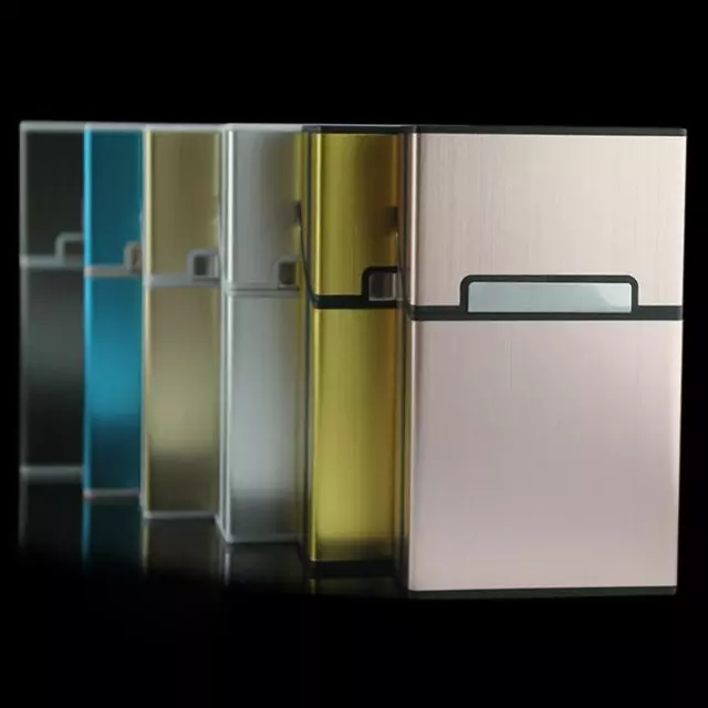 Cigarette Case Container Aluminum Pocket Box Case Holder For 20 Cigarettes CB