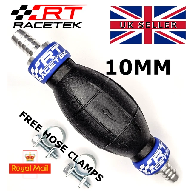 10MM FUEL PRIMER Bulb Hand Pump Diesel Petrol Priming Non Return Valve