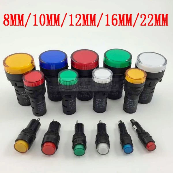 6 Stück LED Kontrollleuchten Set – 6mm Einbauloc Produktbild-Vorschau 2