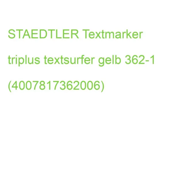 STAEDTLER Textmarker triplus textsurfer gelb 362-1 (4007817362006)