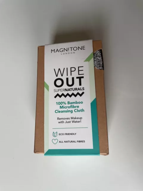 Magnitone Wipe Out Super Naturals 100% Bamboo Microfibre Cleansing Cloth 2Pack