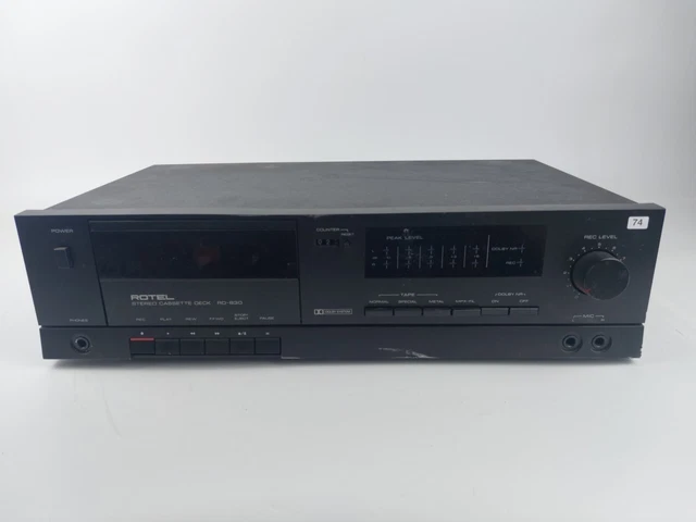 ROTEL RD-830 DOLBY Nr System Stereo Cassette Deck £42.31 - PicClick UK