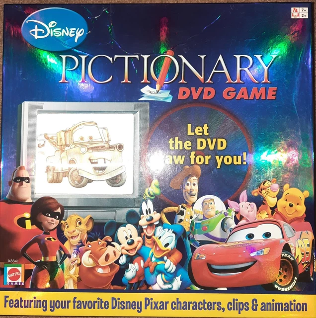 DISNEY PIXAR PICTIONARY DVD Family Game Mattel 2007 Complete £11.94