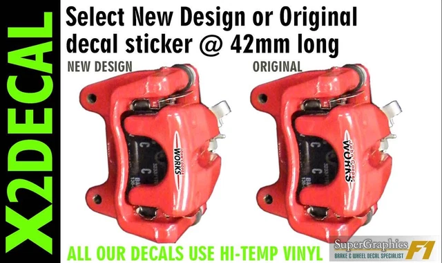 Décalque Frein S3 Pour Audi, Rouge Carré Blanc Lettres Argent, Neuf, Kit DIY Avec Applicateur