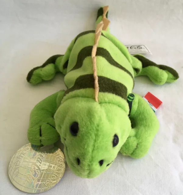 Coca Cola International - Paco The Iguana (Mexico) Plush Beanie 1998