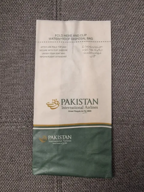 Air Sickness Bag Kotztüte Pakistan International Airlines
