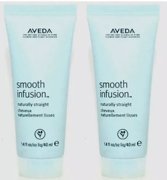 2 Aveda Smooth Infusion Naturally Straight -1.4 OZ-DISCONTINUED-  Free Shipping