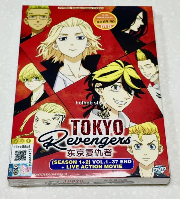 Tokyo Revengers Season 1+2 Vol.1-37 End (Eng Dub) + Live Action Movie (Eng  Sub)