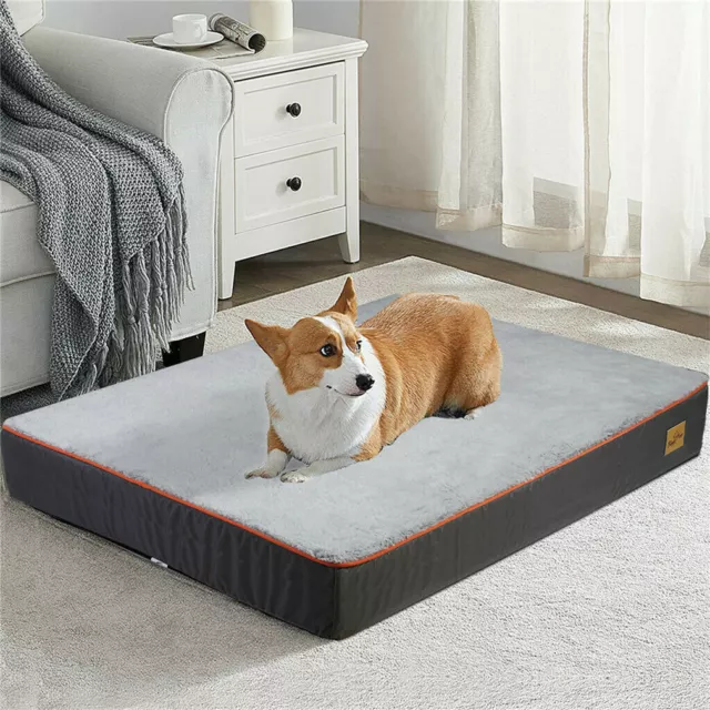 Memory Foam Dog Bed Waterproof Pet Beds Mat Cat Pad Orthopedic Cushion Mattress