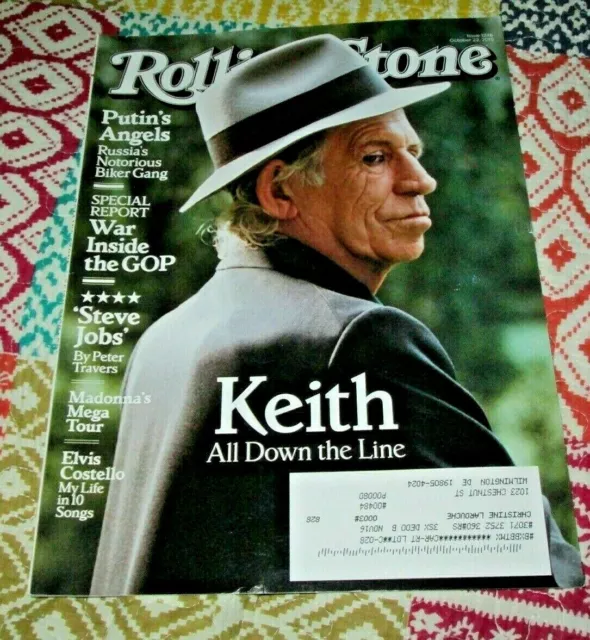 Rolling Stone October 2015 1246 Keith Richards Madonna Elvis Costello Steve Jobs