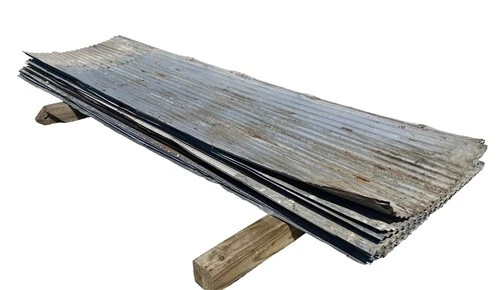 20 Sheets Barn Tin, Corrugated Metal Reclaimed Salvage, 8' Long 320 sq ft A47