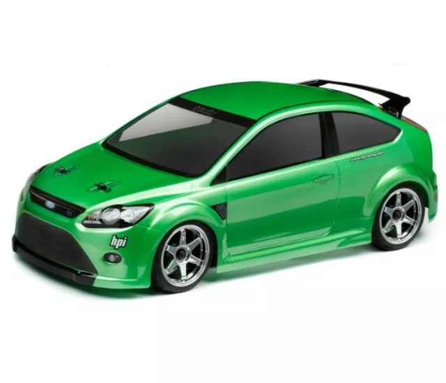 HPI Carreras 105344 Ford Focus Rs 200mm Transparente Cuerpo & Set de Adhesivos