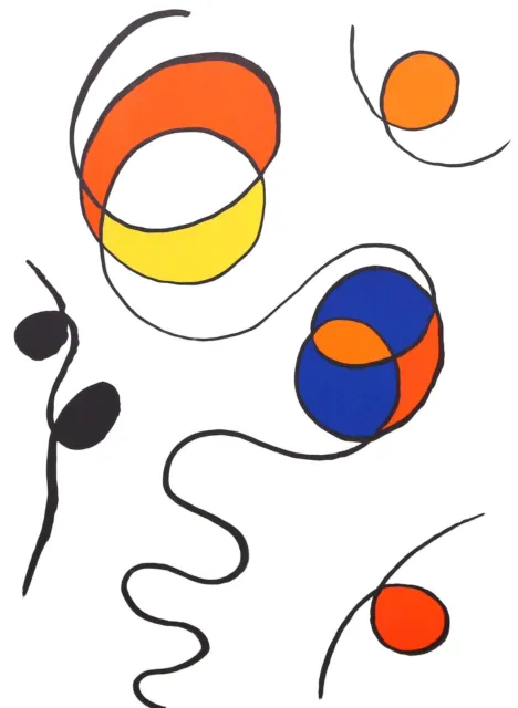 Alexander Calder, Abstrait I De Derrière Le Miroir, Lithographie