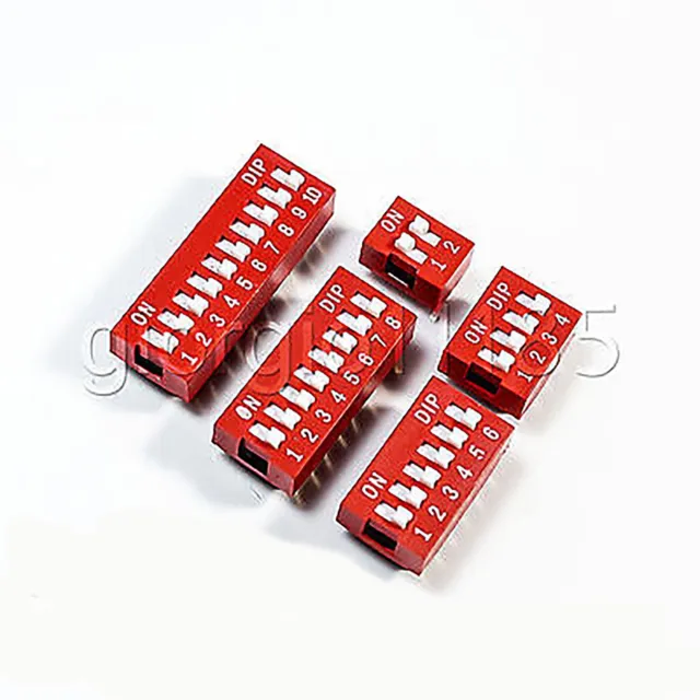 50x 2, 4, 6, 8,10 Bit Position Way DIP Switch 2.54mm Pitch Assorted