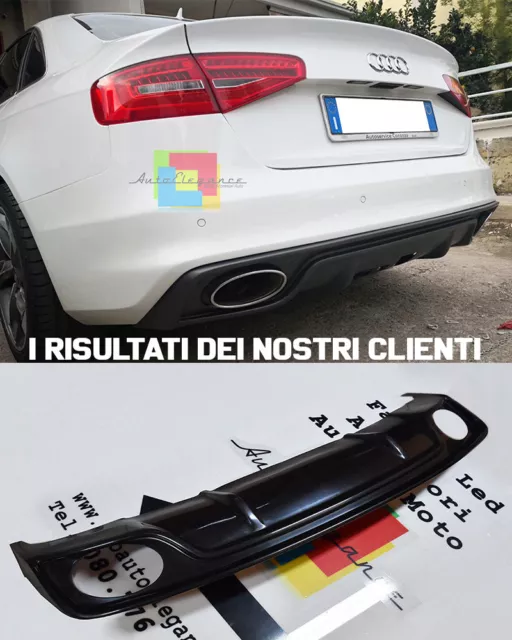 Diffusore Posteriore Audi A4 B8 8K Berlina 2012+ Restyling Sotto Paraurti Rs4