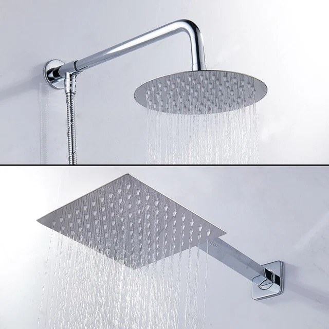 Durable Douche Tête Longue Durée Rond au-Dessus Acier Inoxydable 8 20 CM