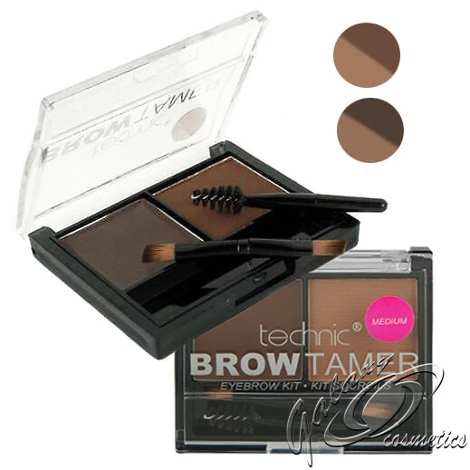 TECHNIC Brow Tamer Kit Eyebrow Wax Powder Brush and Comb Shaping Definer