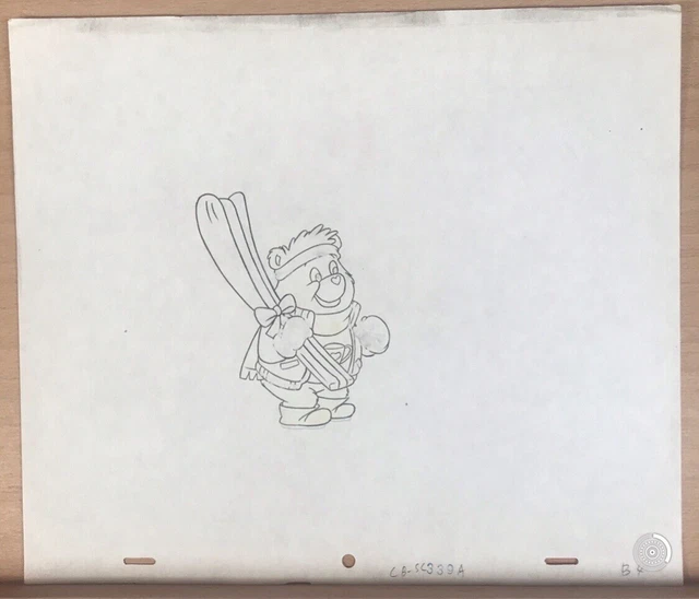 CARE BEARS  Original Animation Production Art Drawing NELVANA