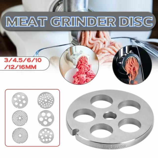 Meat Grinder Plate Disc Stainless Steel 60x5mm Type 8 Meat 3-16mm Machinery Part