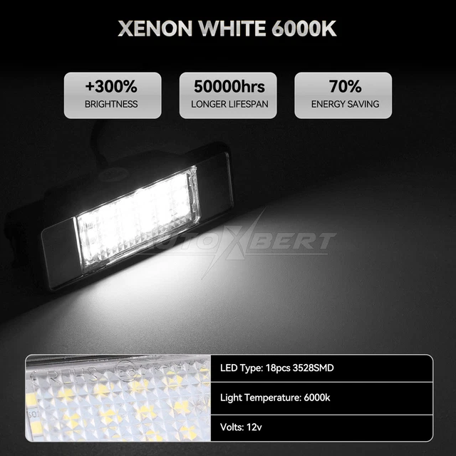 2X LED KENNZEICHENLEUCHTE Für NISSAN QASHQAI XTrail OE2626189965 EUR