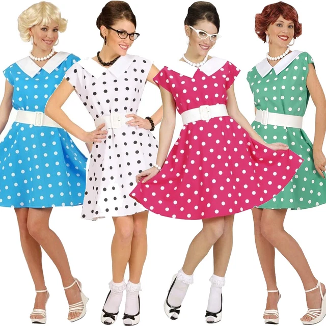 LADIES 50'S FANCY Dress Costume Womens Rock n Roll Tea Dress Polka Dot NEW £ - PicClick UK LADIES 50'S FANCY Dress Costume Womens Rock n Roll Tea Dress Polka Dot NEW £ - PicClick UK