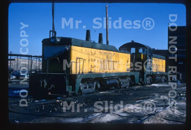 Original Slide C&NW Ry. Chicago & North Western TR2A 64B & TR2B 64A Cow/Calf Set