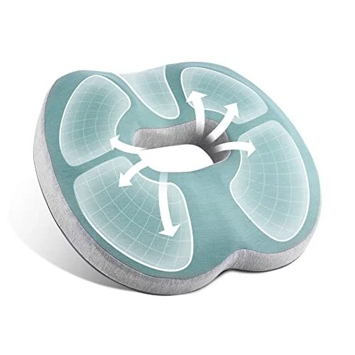 SPEEDWOW Hemorrhoid Donut Pillow Ergonomic Design Hemorrhoid Cushion Coccyx S...