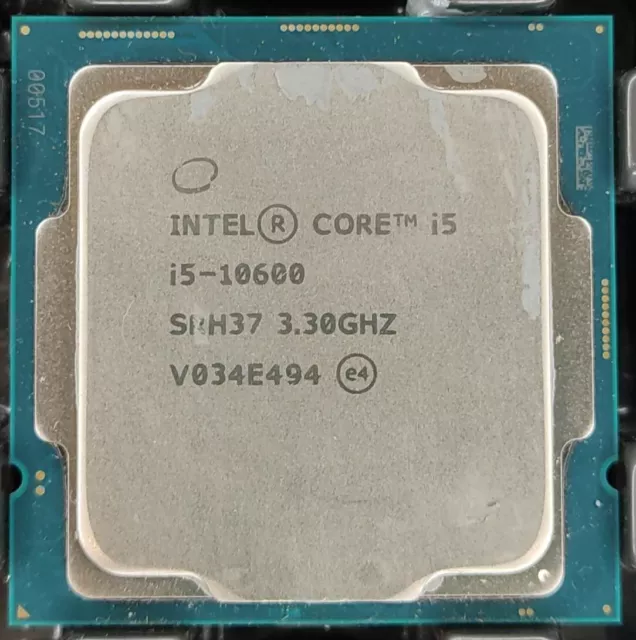 Intel SRH37 Core i5-10600 3.3GHz LGA1200 CPU processor