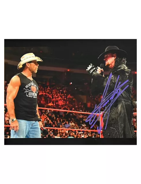 10x8" WWE / WWF Print Signed by The Undertaker 100% Authentic + ME COA