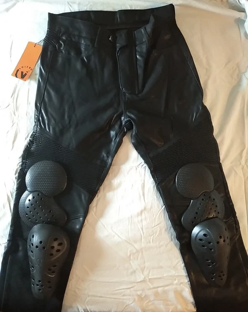 Pantaloni Da Moto Uomo con Imbottitura Rimovibile, Taglia L/32. Nuovi
