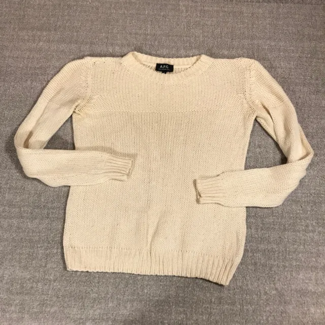 A.P.C. APC Rue Madame Paris Sweater Womens Extra Small Pullover Cashmere Silk