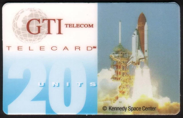 20u NASA Shuttle Launch 'Kennedy Space Center' Portuguese SPECIMEN Phone Card