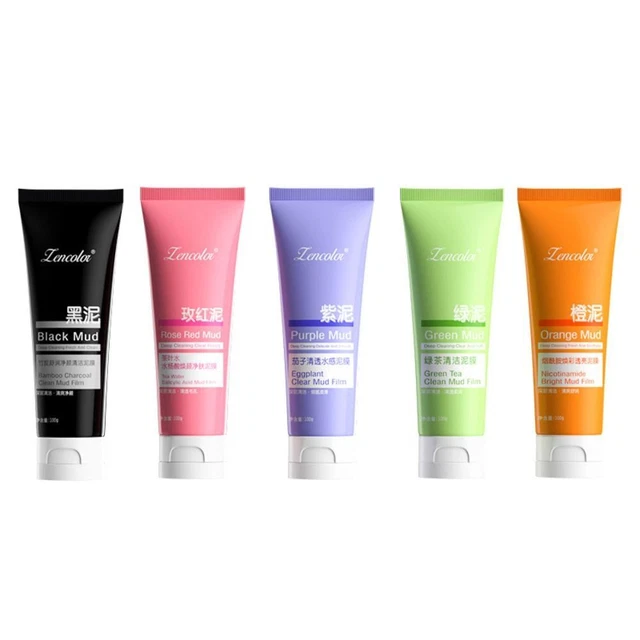 Peeling cuidado de la piel limpieza profunda lámina de barro suave máscara facial