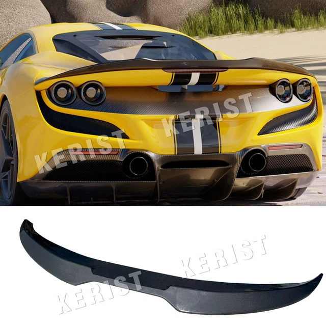 Pour Ferrari F8 Coupé Spider 2019 Dessus Carbone Fibre Arrière Coffre Aile Lèvre