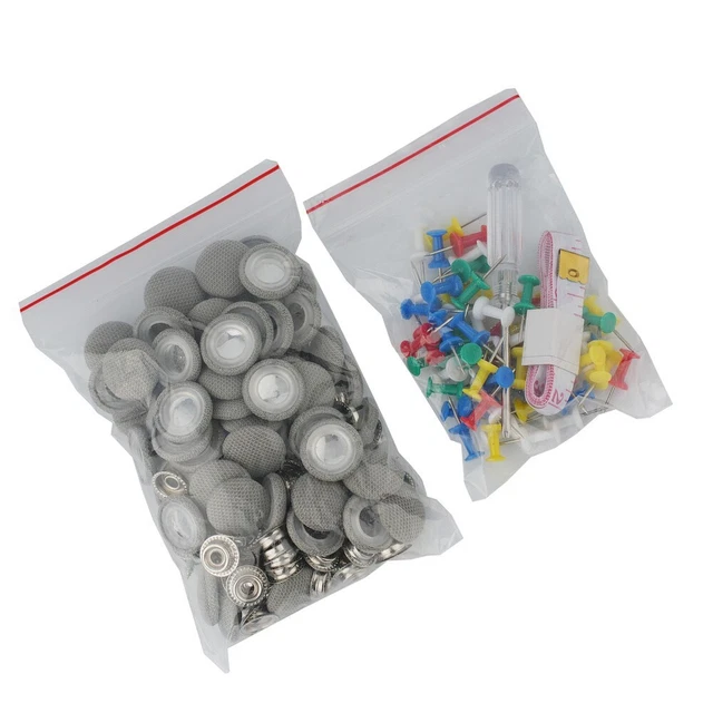 CAR ROOF LINER Ceiling Repair Solution with 60 Buckle Pins and Push