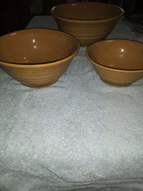 Vintage Yellowware Yellow Ware RAGON HOUSE Nesting Bowls