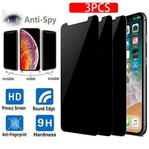 3X Anti-spy Privacy Glass Screen Protector For iPhone 14 Pro Max / 14 Plus / 14