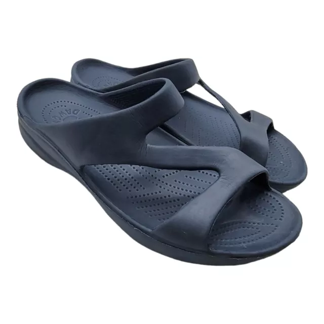 DAWGS Womens Size 11 Blue Z Strap Lightweight Slide Sandals