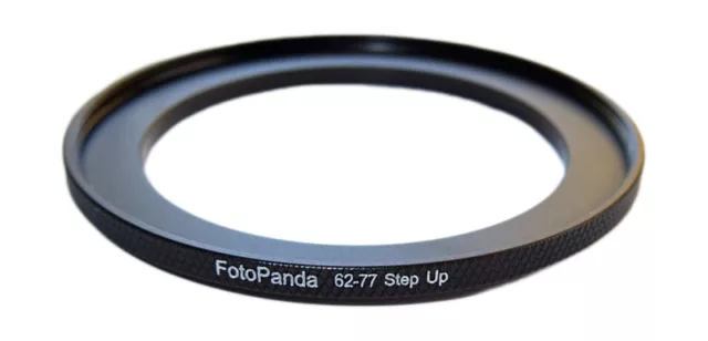 FotoPanda 67mm to 77mm 67 77 Knurled Metal Step Up Filter Ring Stepping Adapter