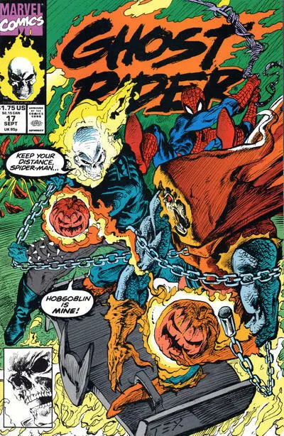 Ghost Rider #17 Volume 2 Marvel Comics September Sept 1991 (VFNM or Better)