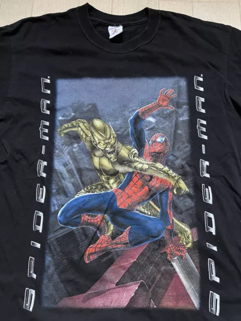 vintage jerzees marvel spiderman t shirt green goblin promo t shirt size S