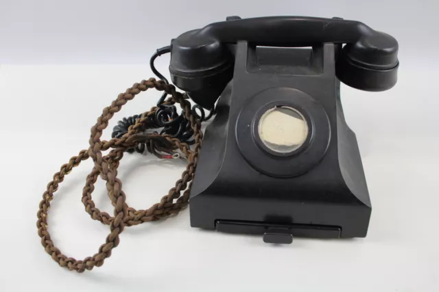 Black Bakelite Telephone 1950s